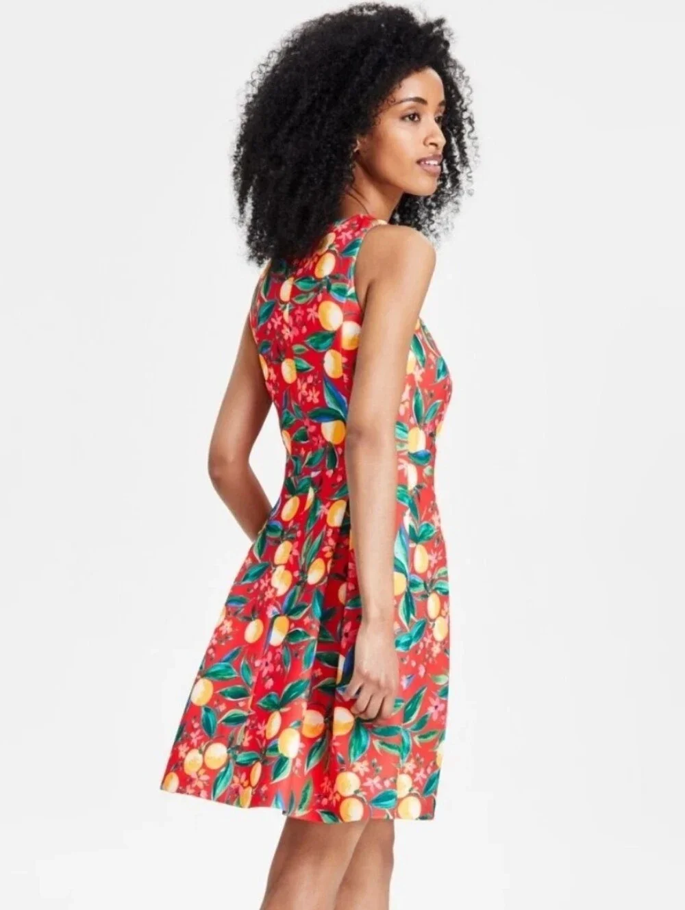 NWT Vince Camuto Dress with Citrus Print - Picture 2 of 14